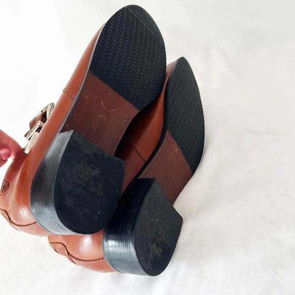 ARIAT Cognac Leather Ankle Boots With Western Buckle Size 8.5 - Picture 8 of 8